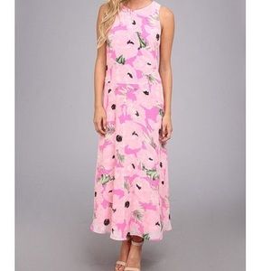 French connection poppy silk maxi dress